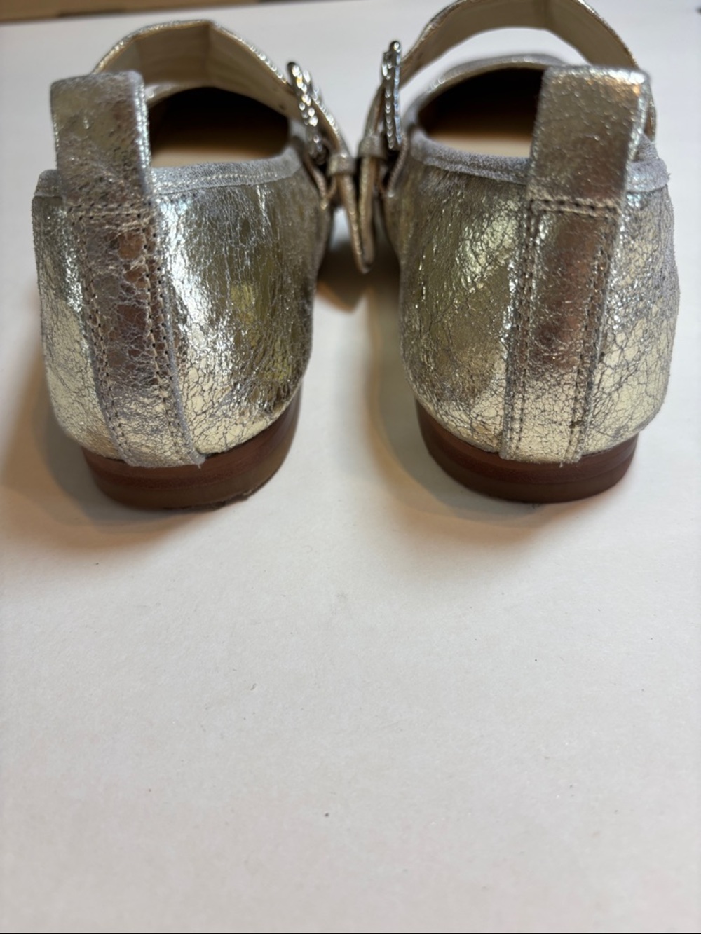 Dolce Vita Arora Silver Metallic Mary Jane Flats Women Size 6.5 - Picture 14 of 14